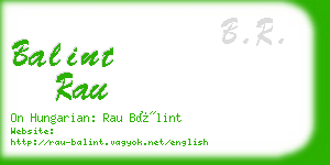 balint rau business card